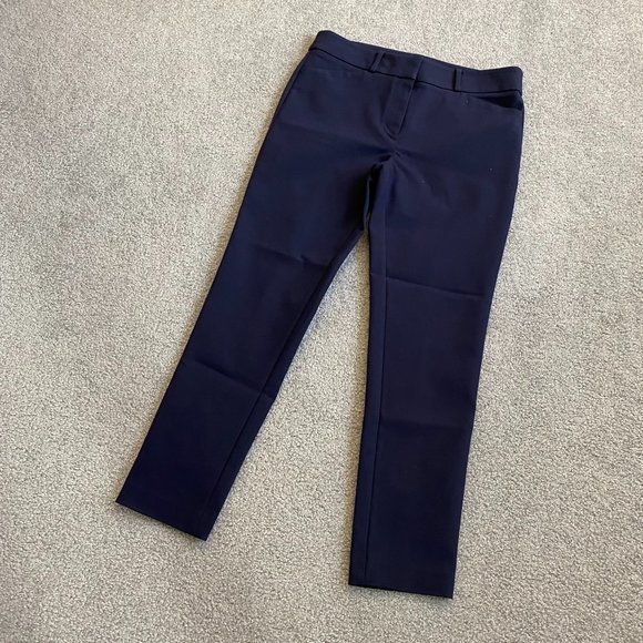 - LOFT Marisa Skinny Slacks in Navy Stretchy Office Classic NWOT US 6   - V1701 - Picture 1 of 8